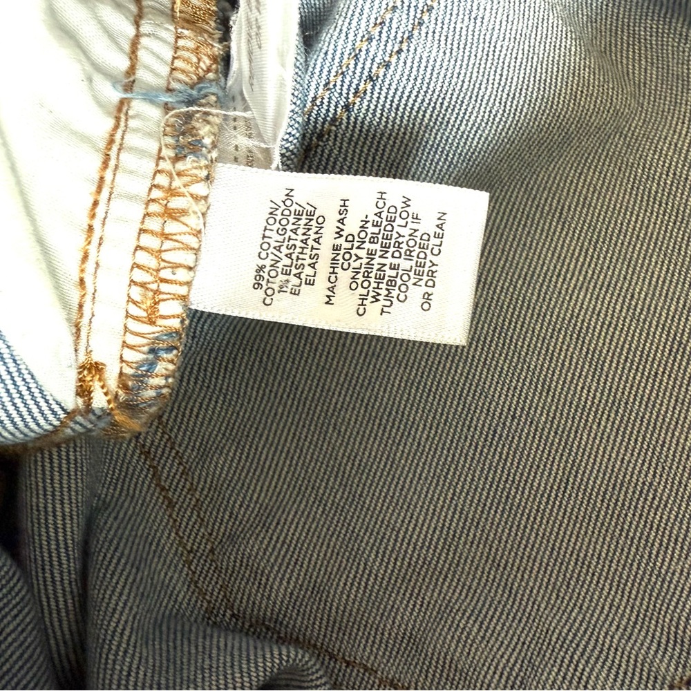 LOFT Women’s Pants Jeans Wide Leg Crop Destructed Frayed Hem Women Size 4 / 27 - Picture 14 of 14